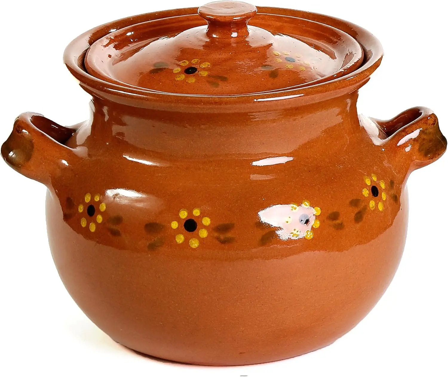 Terracotta Pot - หม้อดินเผาเม็กซิกันแบบดั้งเดิม, เทอร์ราคอตต้า, ความจุ 3 ควอร์ต
