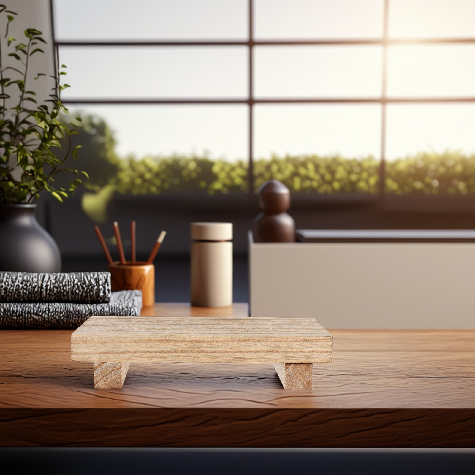 แท่นวางไม้ขนาดเล็ก ถาดไม้สไตล์ - Indoor Plants บทวิจารณ์และราคา