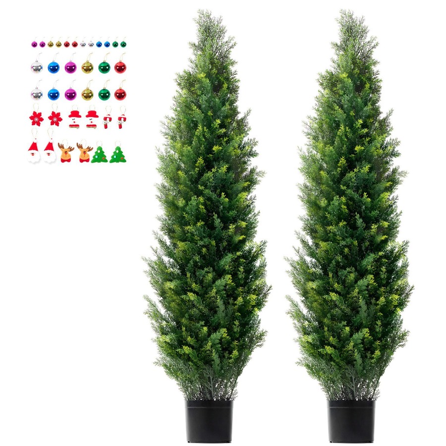 ต้นไม้ประดิษฐ์ทรงต้นซีดาร์สูง  - Plant Pot บทวิจารณ์และราคา