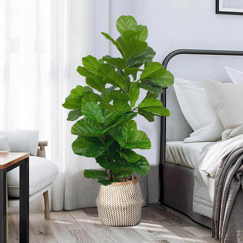 23-41in ประดิษฐ์ Ficus Tree พื - Fiddle Leaf Fig บทวิจารณ์และราคา