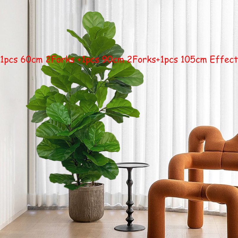 23-41in ประดิษฐ์ Ficus Tree พื - Fiddle Leaf Fig บทวิจารณ์และราคา