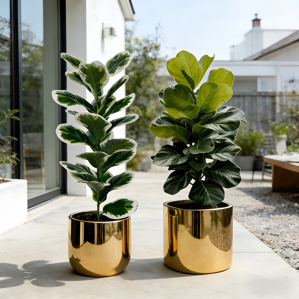 ต้นไทรประดิษฐ์สำหรับตกแต่งภายน - Fiddle Leaf Fig บทวิจารณ์และราคา