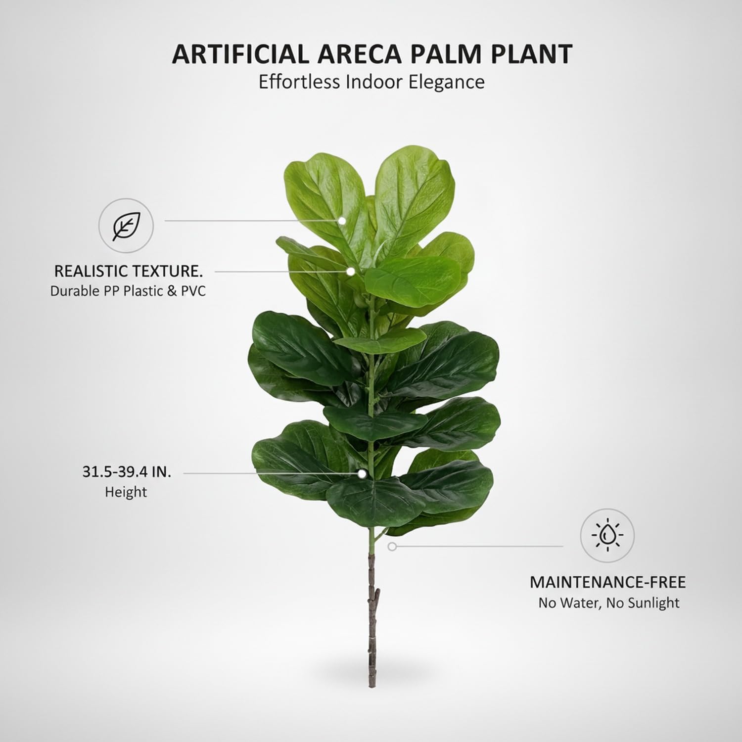 ต้นไม้ประดิษฐ์พลาสติกขนาดใหญ่ร - Fiddle Leaf Fig บทวิจารณ์และราคา