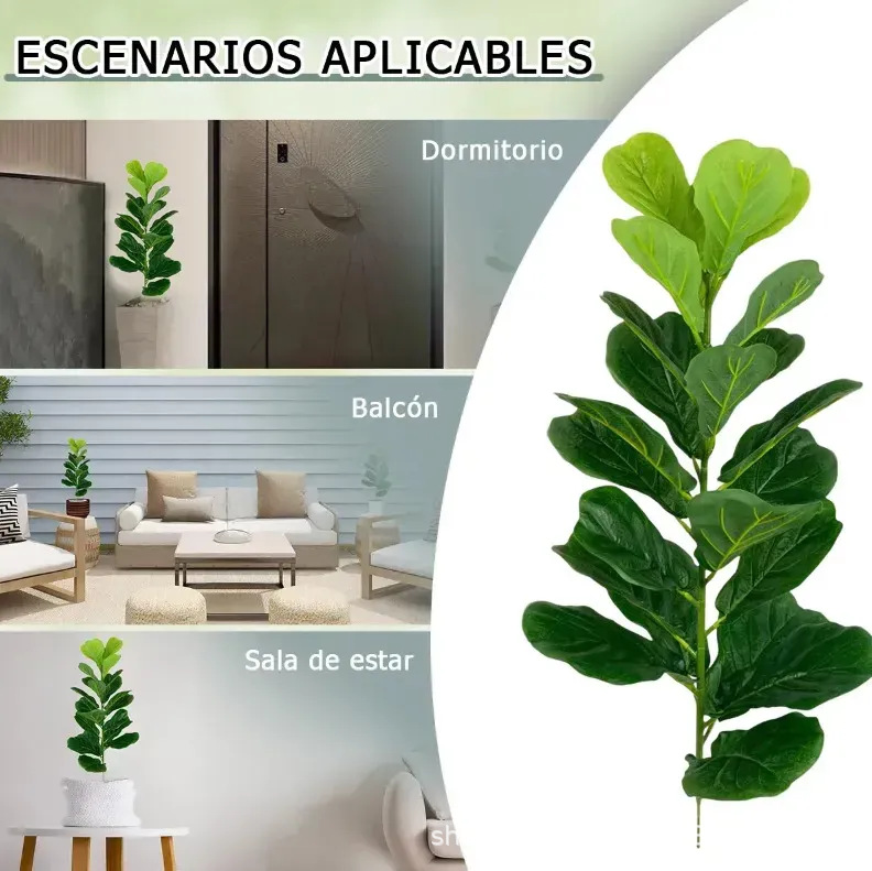 ต้นไม้ประดิษฐ์พลาสติกขนาดใหญ่ร - Fiddle Leaf Fig บทวิจารณ์และราคา