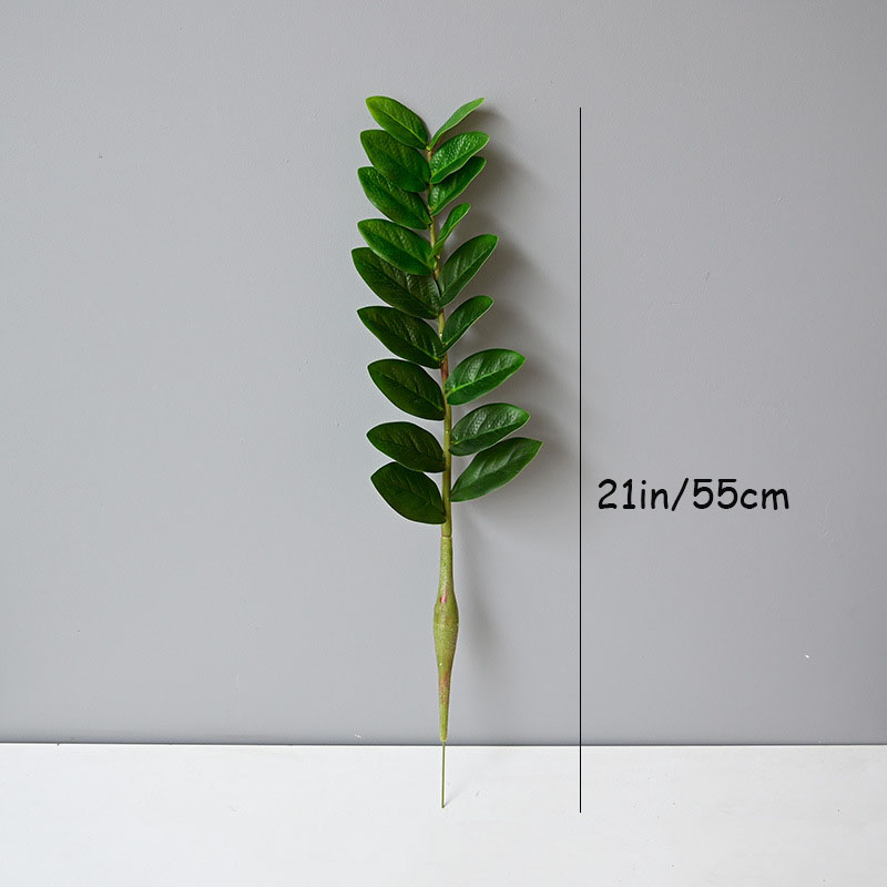 ใบไม้ปลอมใบไม้ปลอมใบไม้สีเขียว - Snake Plant บทวิจารณ์และราคา